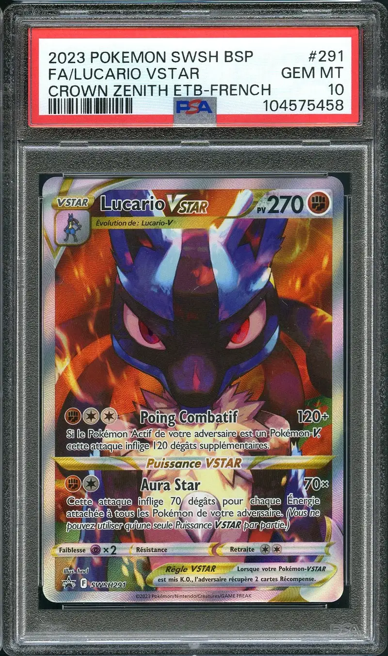 PSA 10 Lucario VStar