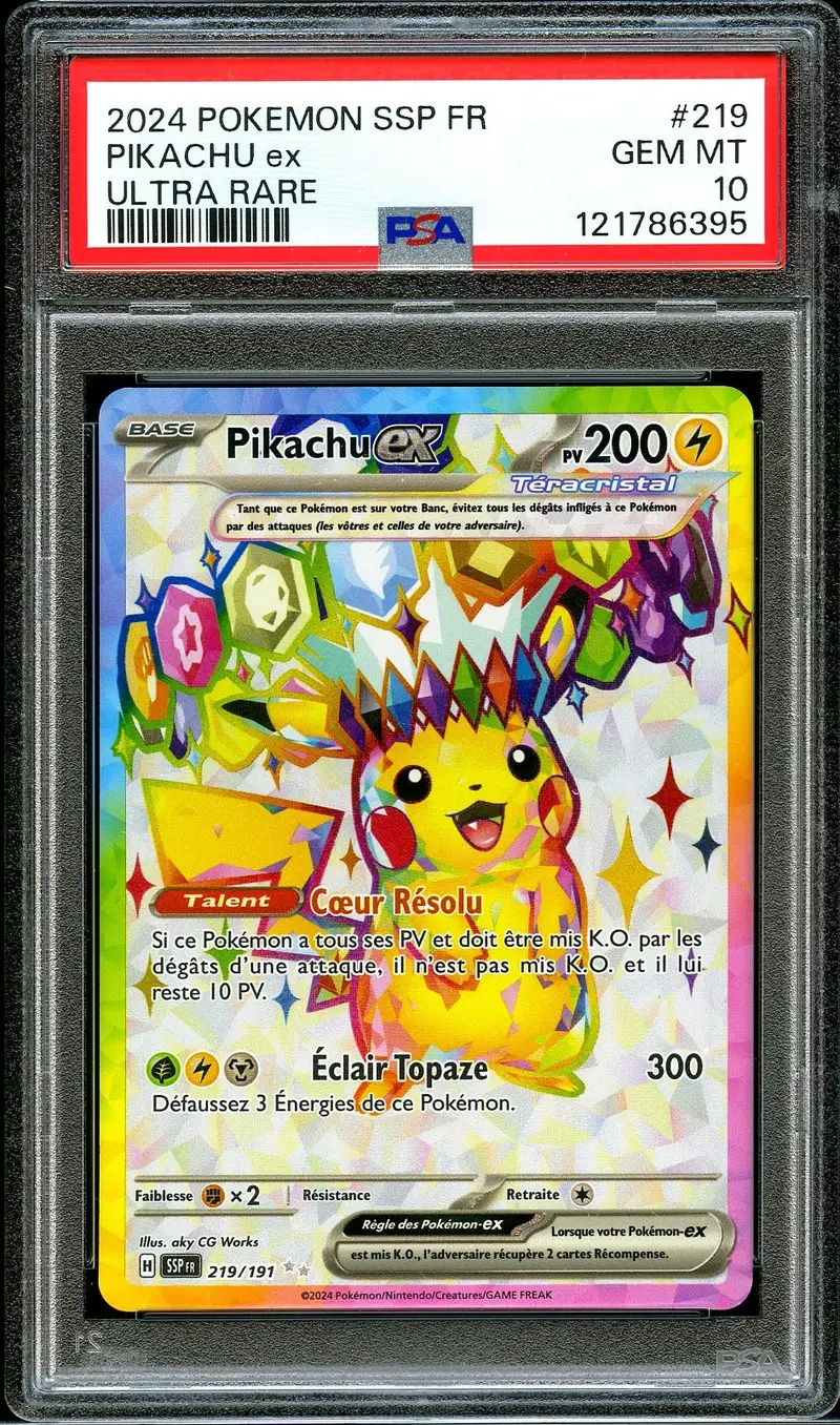 PSA 10 Pikachu Ex