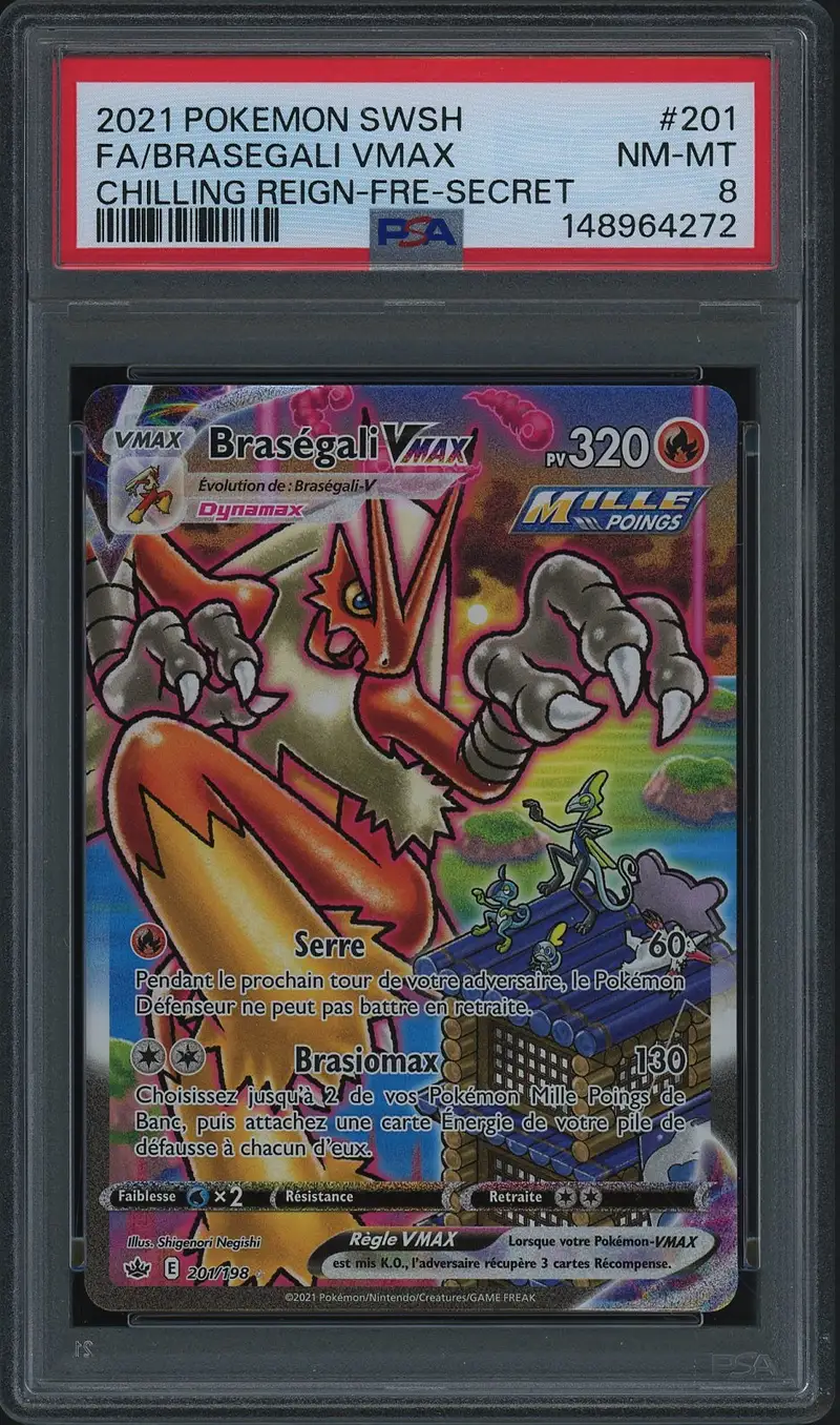 PSA 8 Braségali VMax