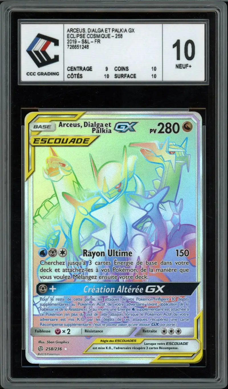 CCC 10 Arceus, Dialga et Palkia Gx Rainbow
