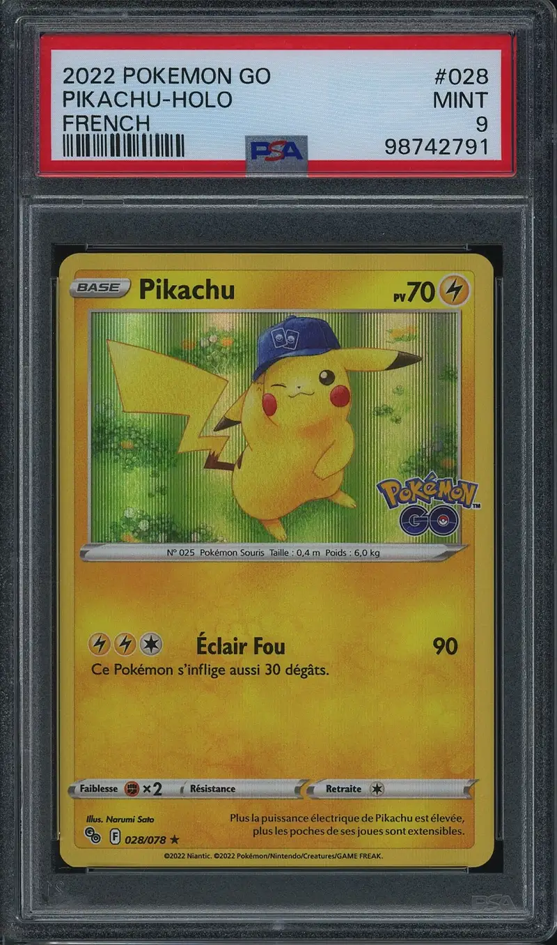 PSA 9 Pikachu Holo
