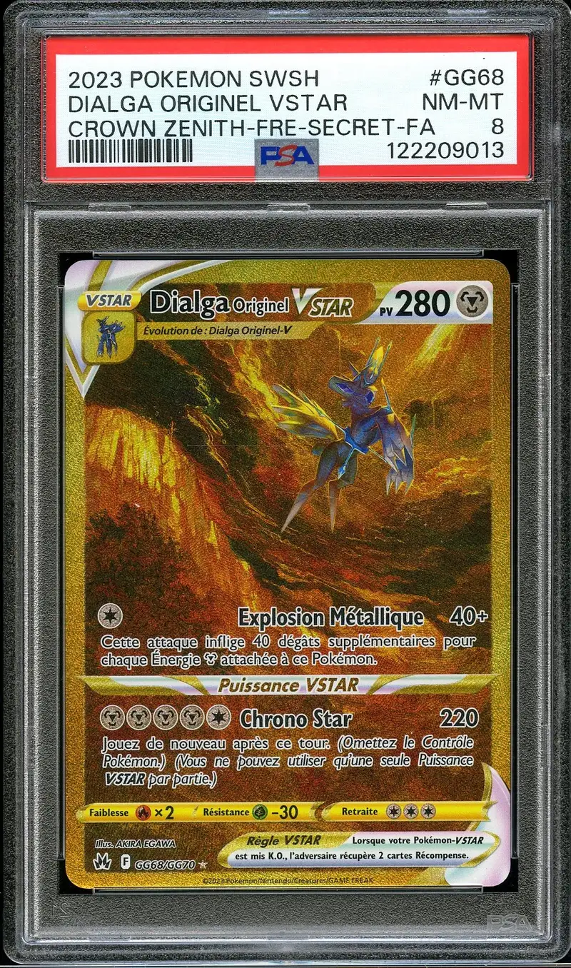 PSA 8 Dialga Originel VStar Gold