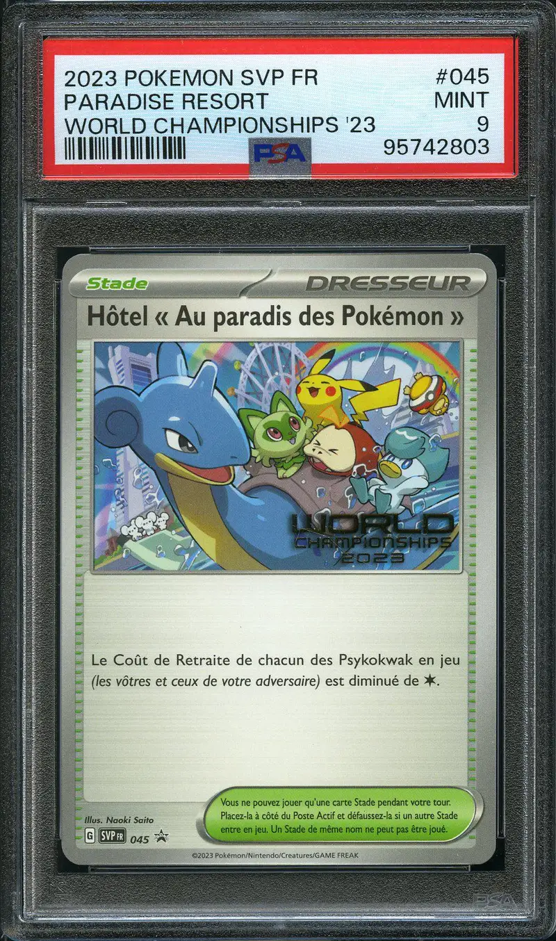 PSA 9 Hôtel « Au Paradis Des Pokémon »