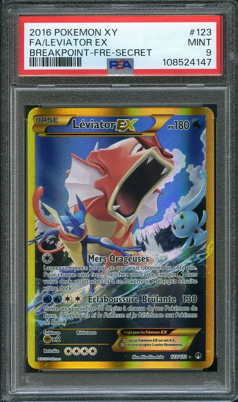 PSA 9 Léviator Ex Gold