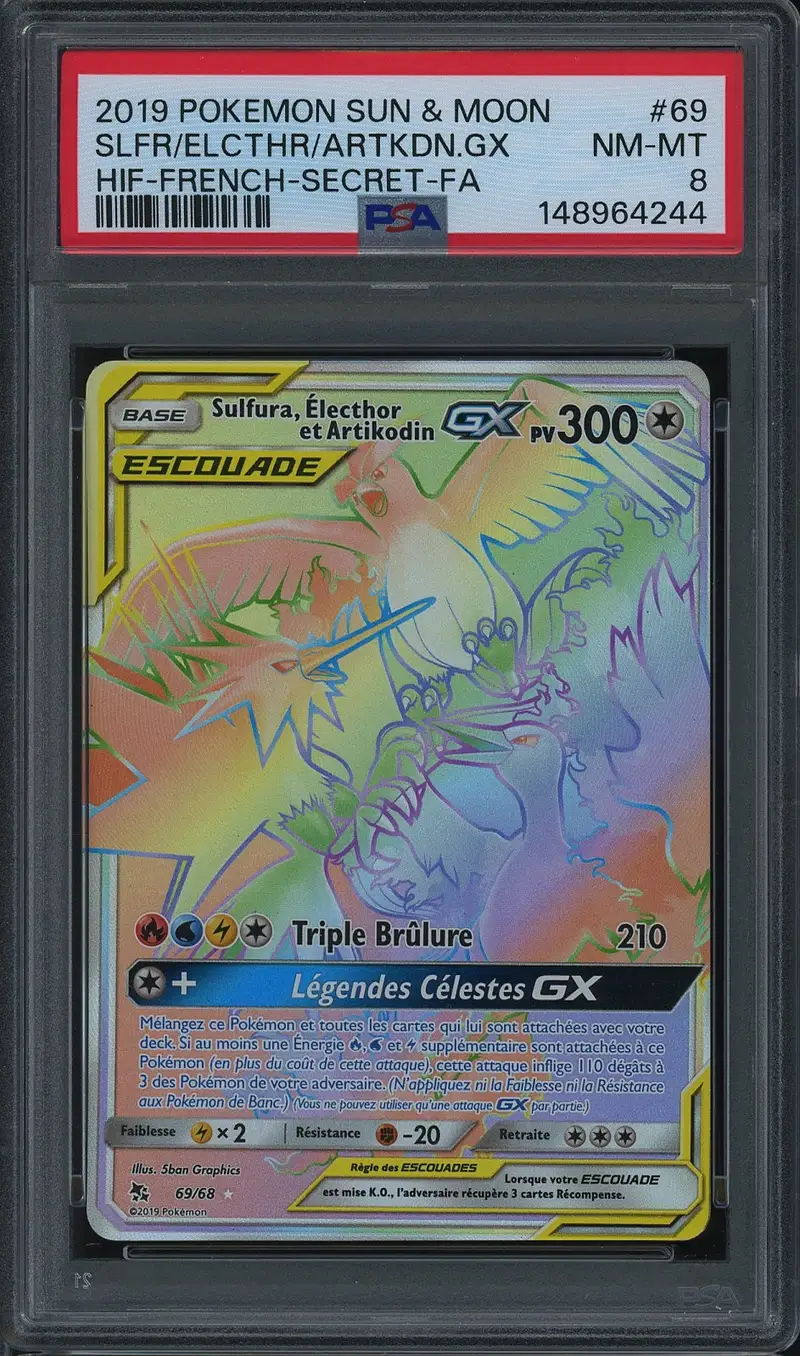 PSA 8 Sulfura, Électhor et Artikodin Gx Rainbow