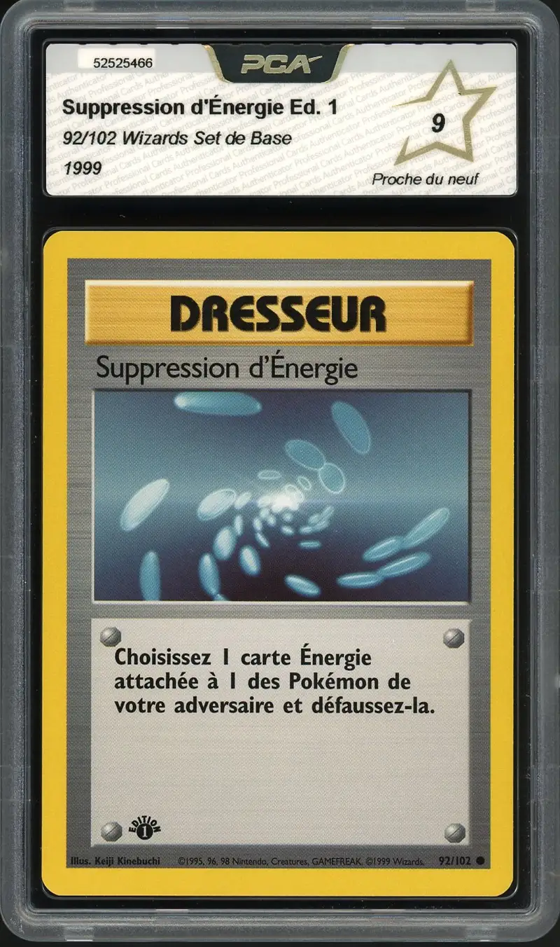 PCA 9 Suppression d'Energie