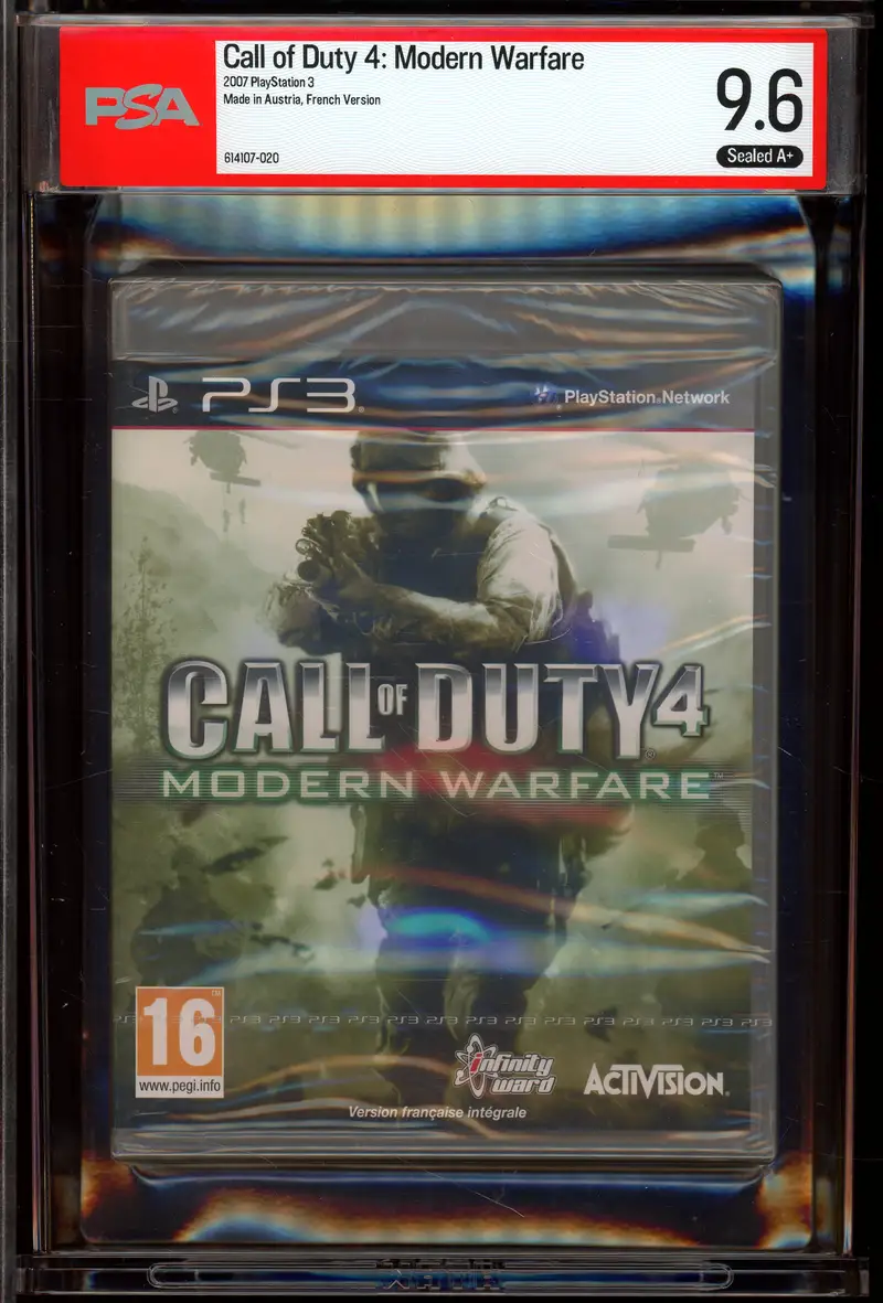 PSA 9.6 Jeu PS3 Call Of Duty Modern Warfare 4