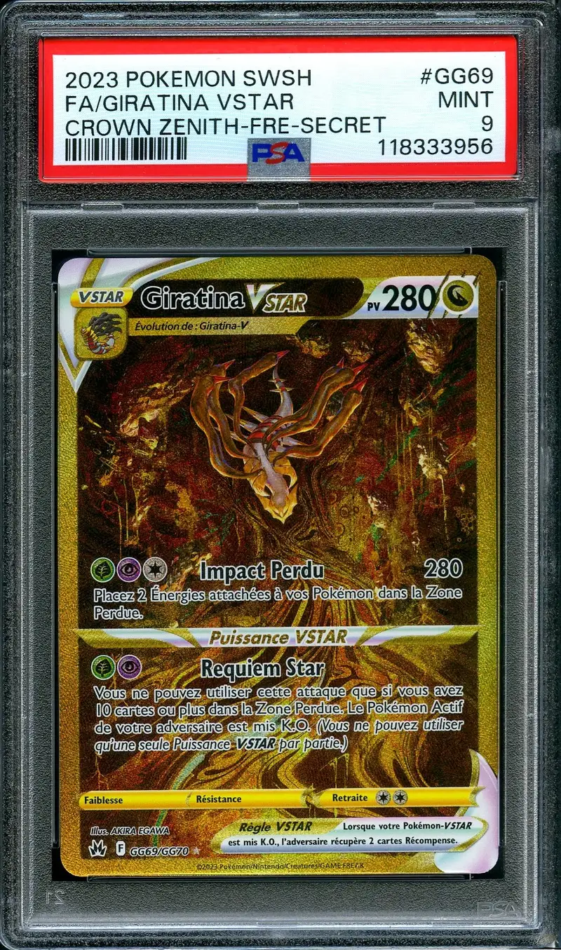 PSA 9 Giratina VStar Gold