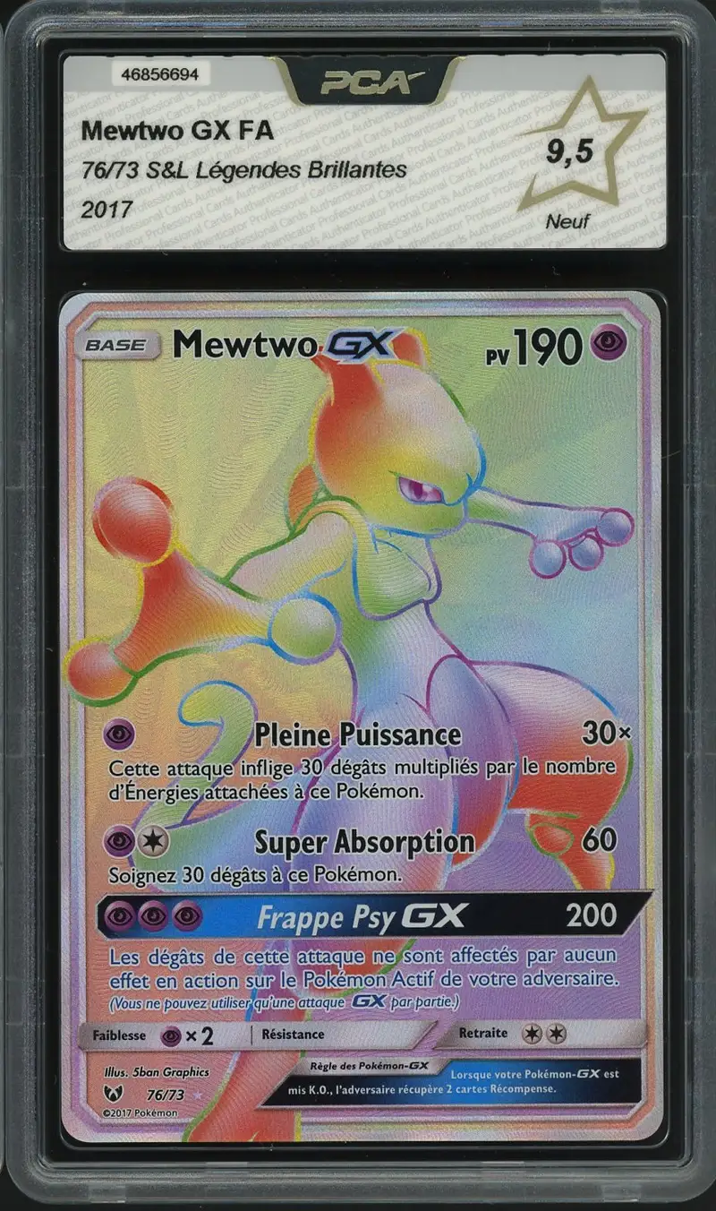PCA 9.5 Mewtwo Gx Rainbow