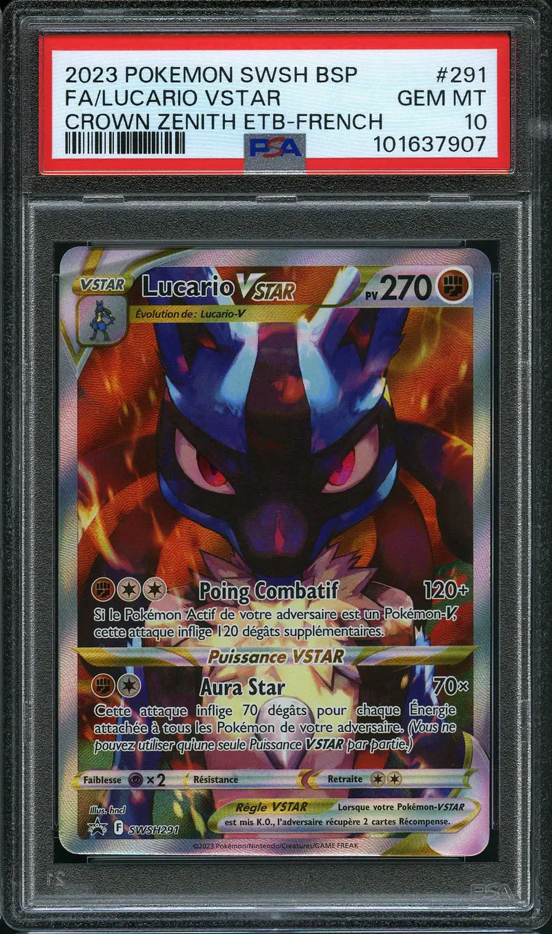 PSA 10 Lucario VStar