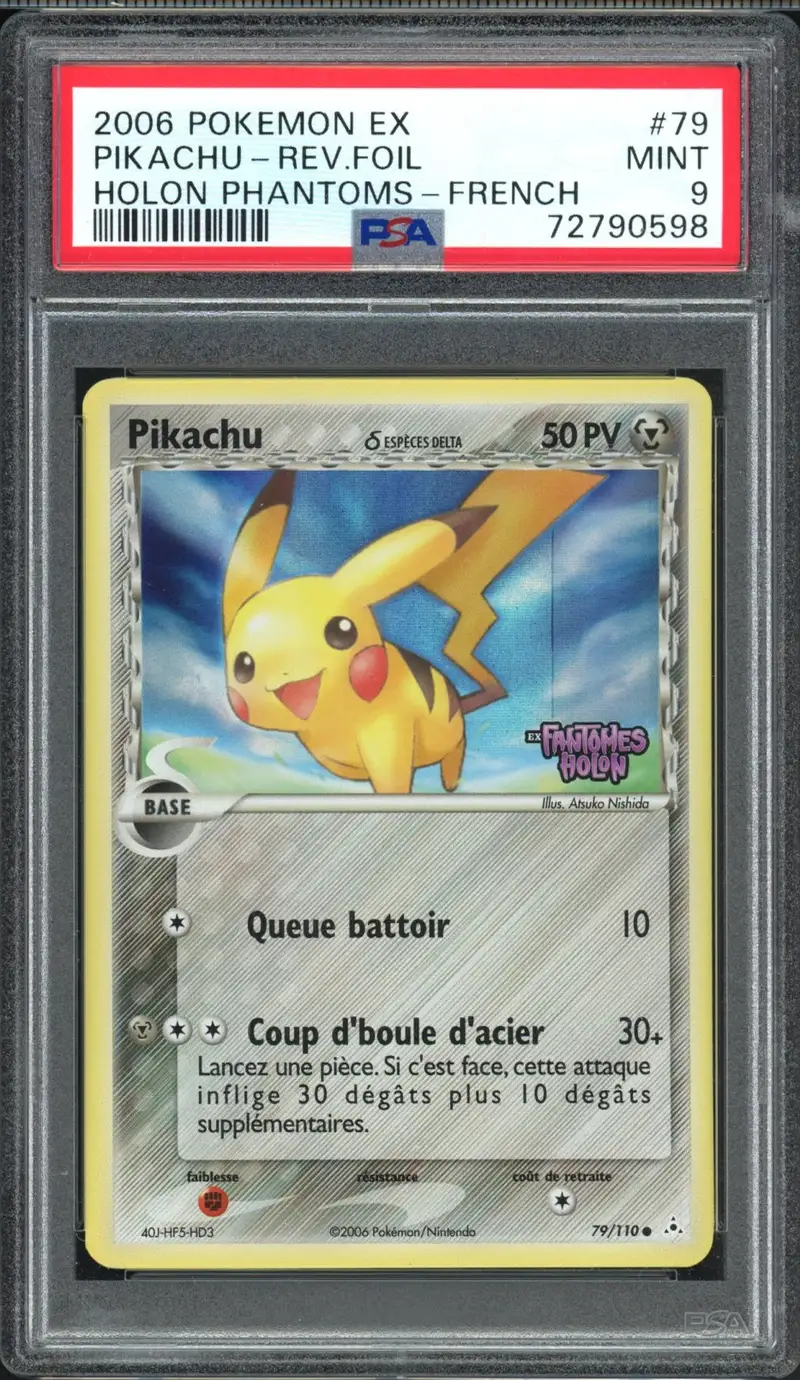 PSA 9 Pikachu Reverse