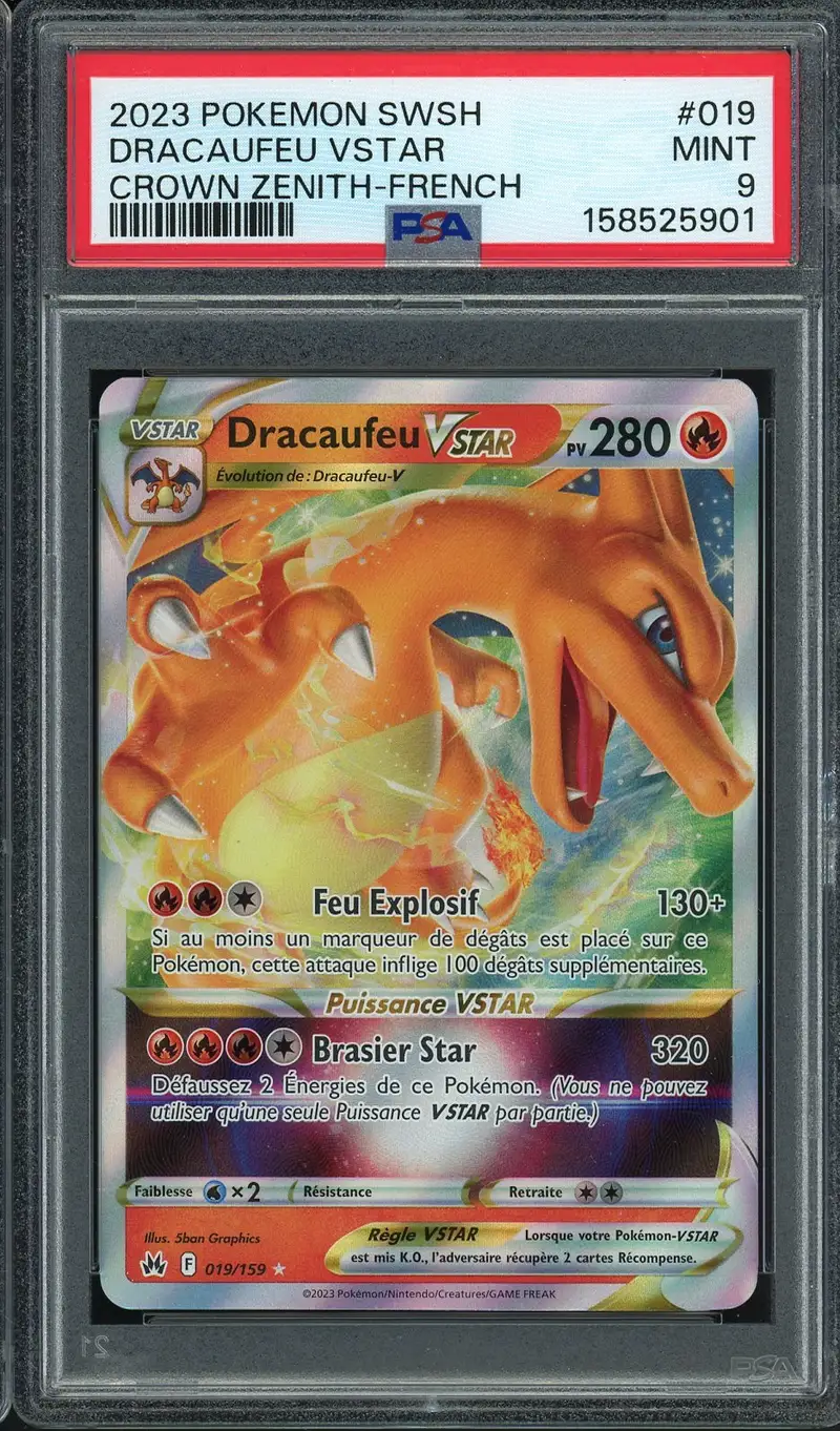 PSA 9 Dracaufeu VStar
