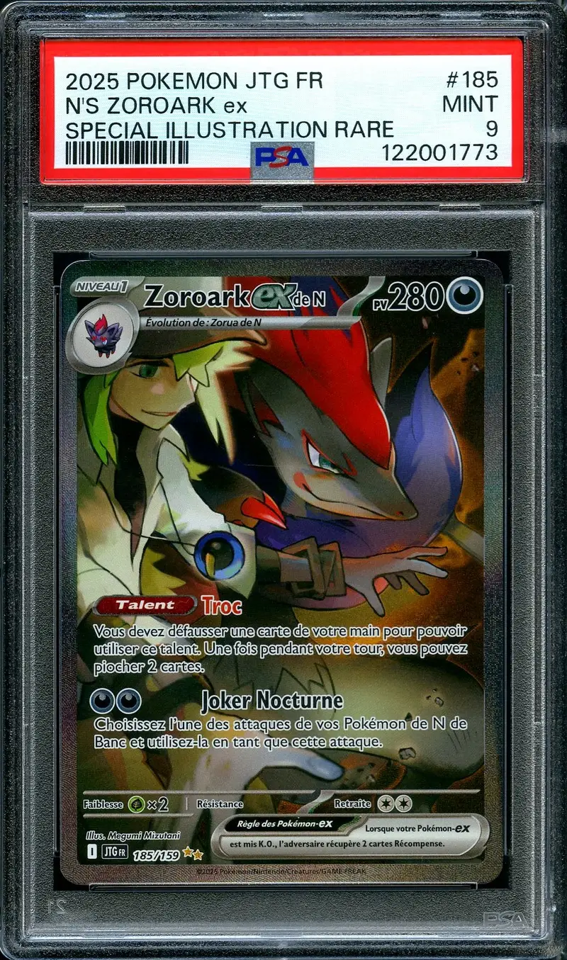 PSA 9 Zoroark Ex de N