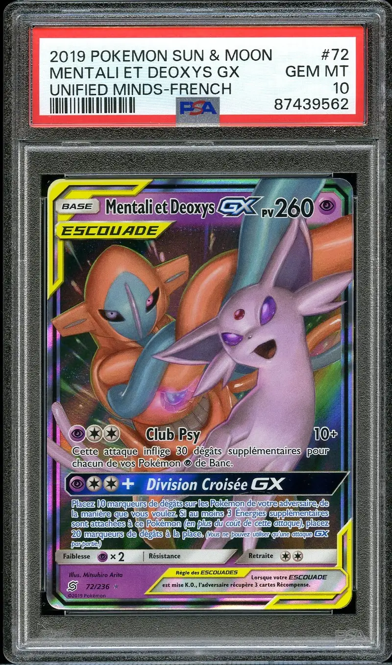 PSA 10 Mentali et Deoxys Gx