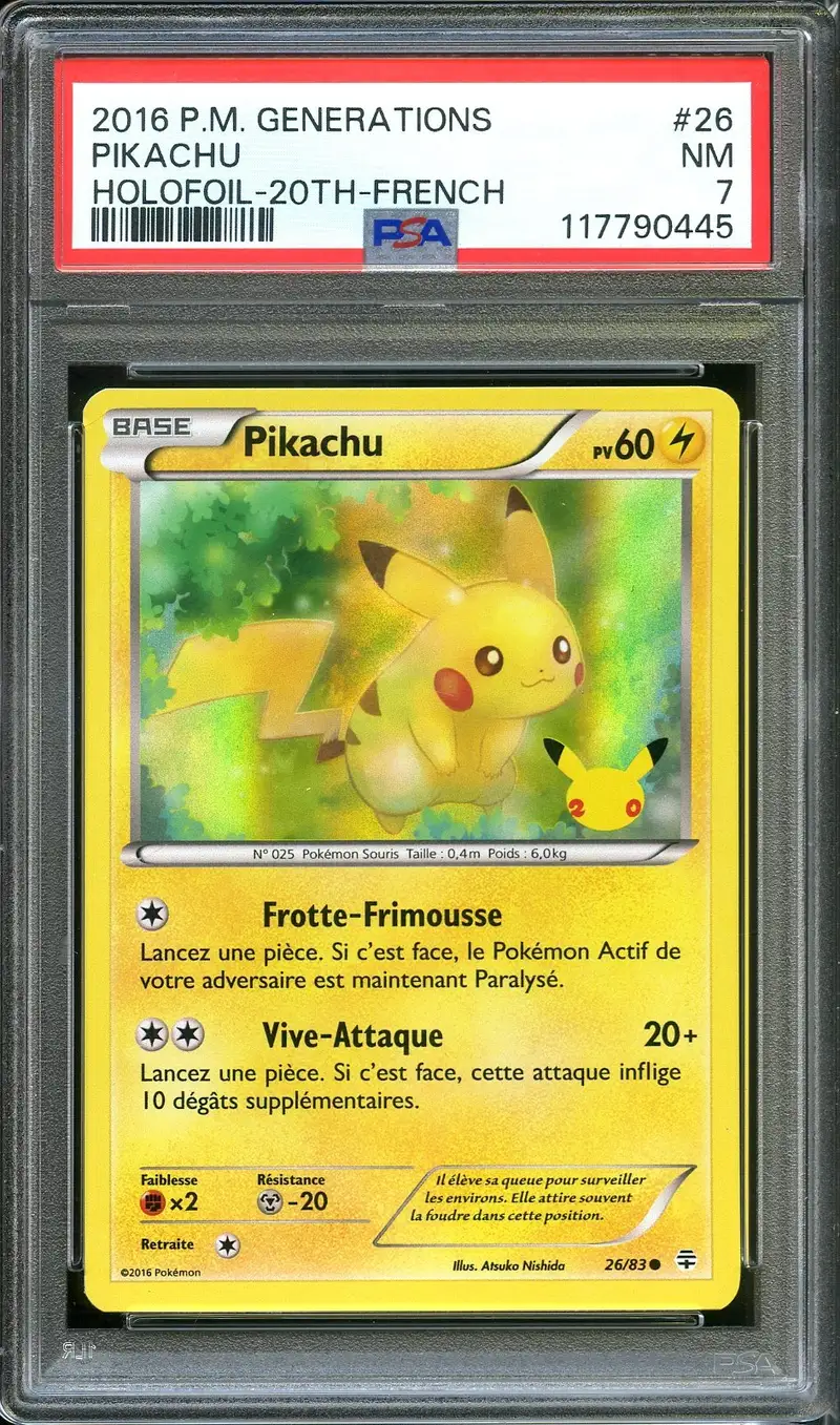 PSA 7 Pikachu Holo