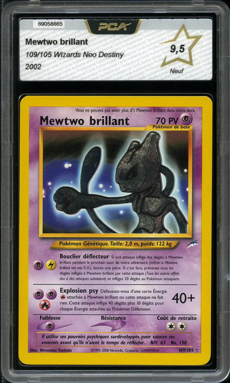 PCA 9.5 Mewtwo Brillant Holo
