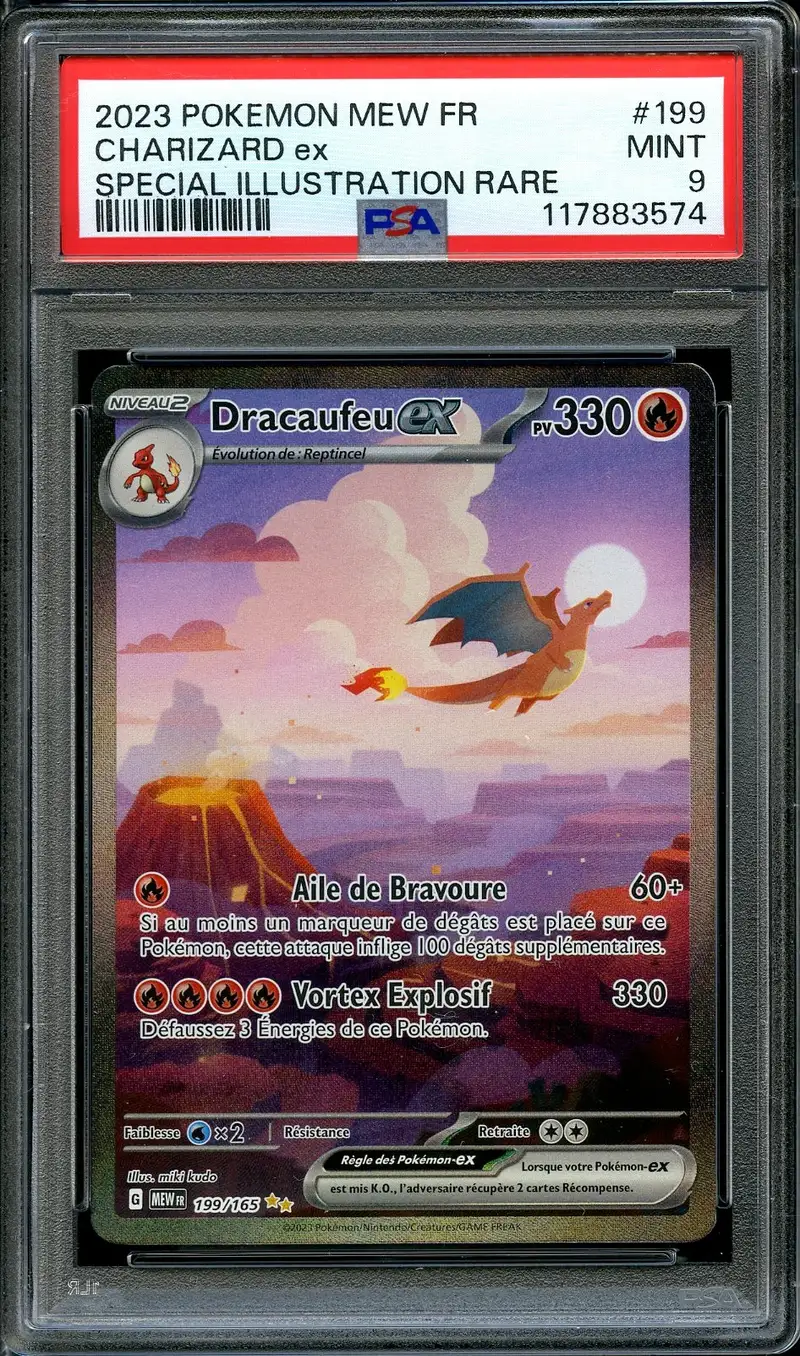 PSA 9 Dracaufeu Ex