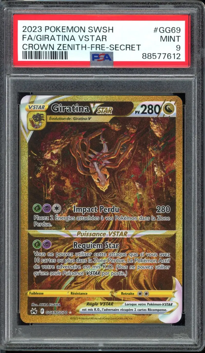 PSA 9 Giratina VStar Gold