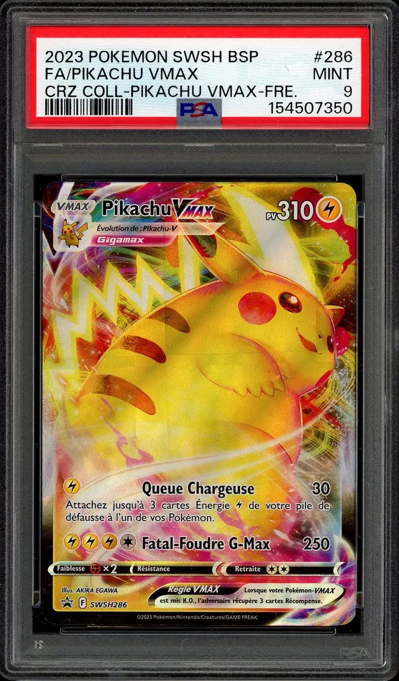 PSA 9 Pikachu VMax