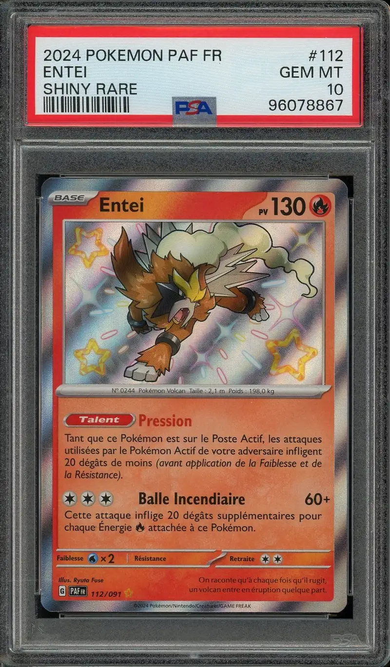 PSA 10 Entei Shiny
