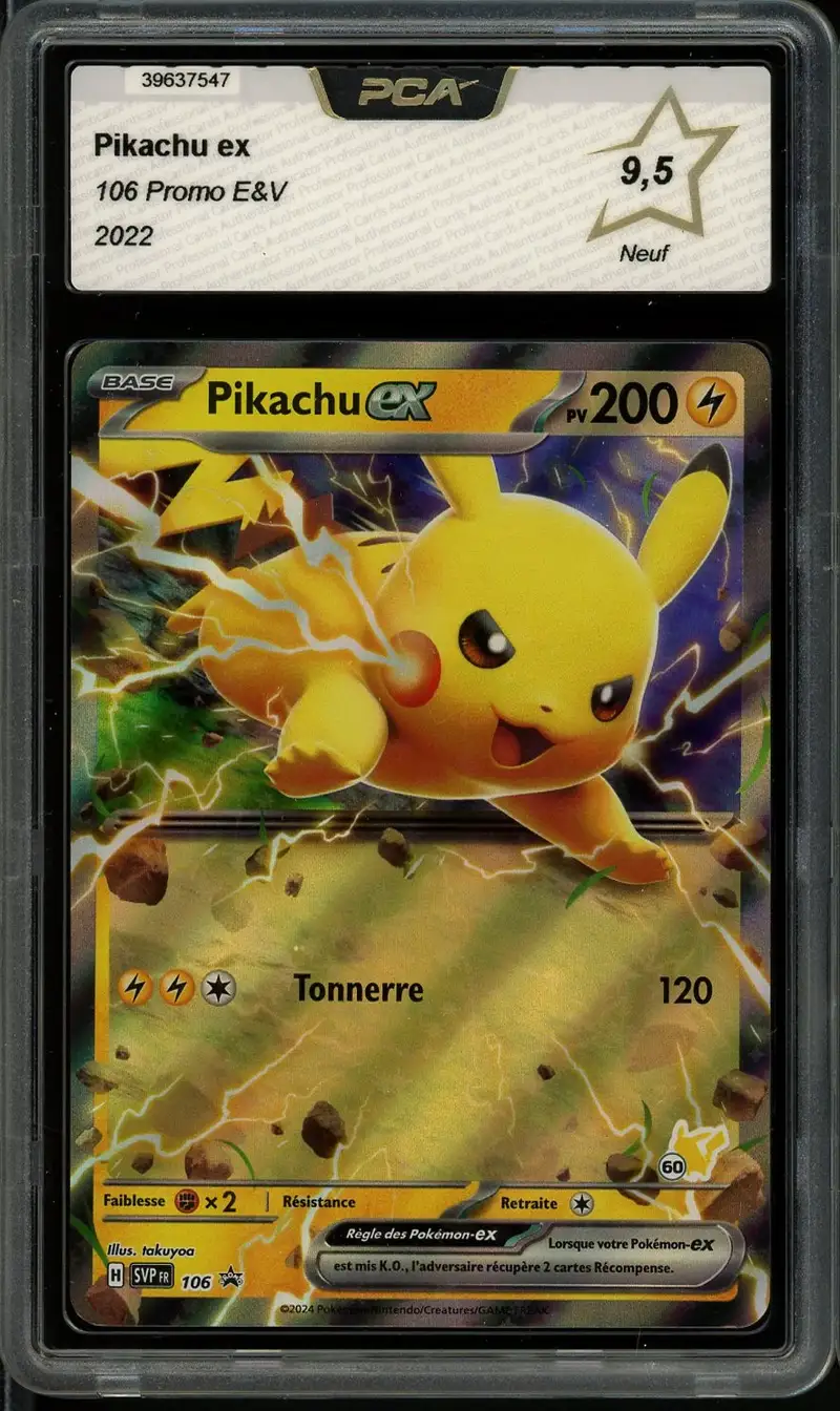PCA 9.5 Pikachu Ex