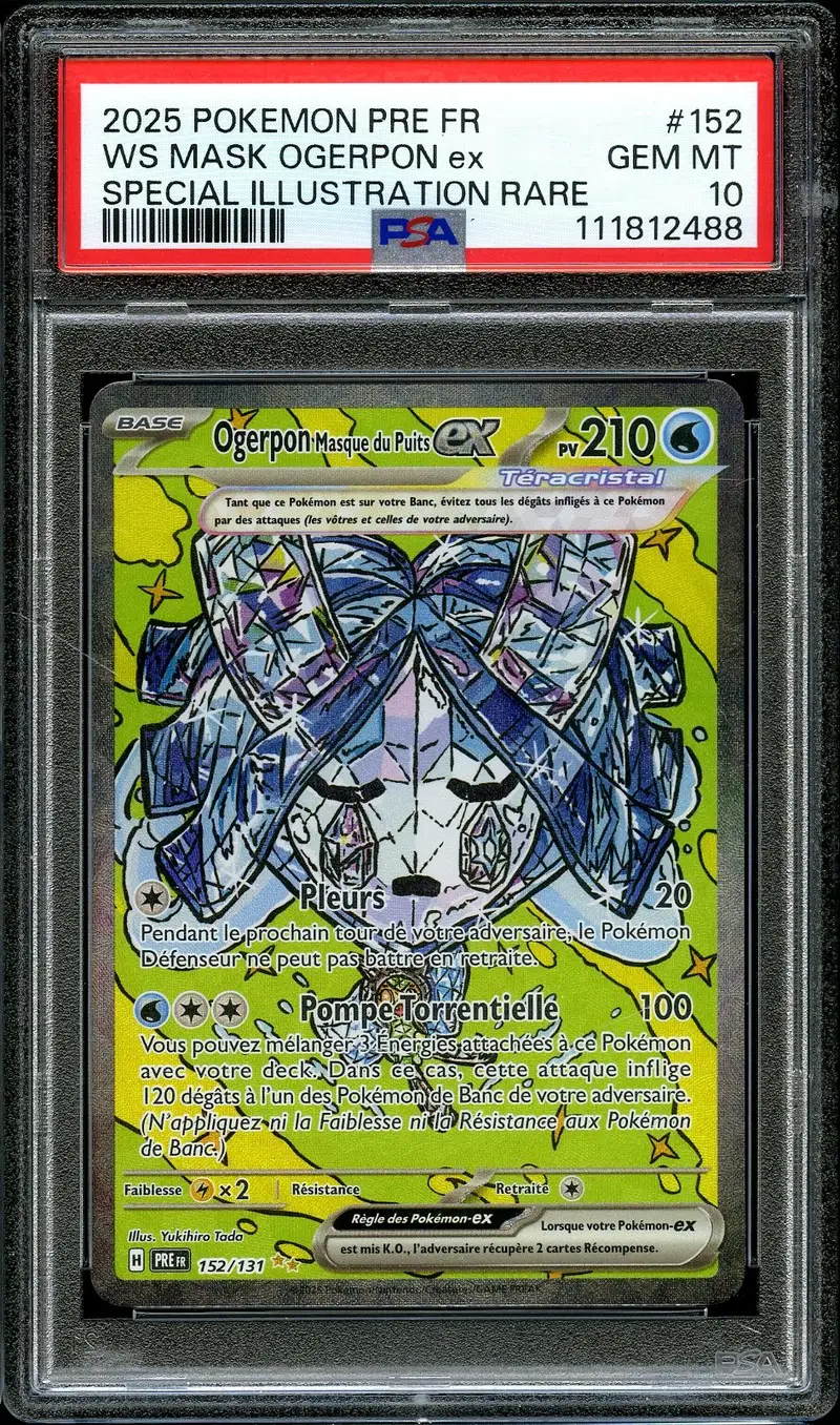 PSA 10 Ogerpon Masque du Puits Ex