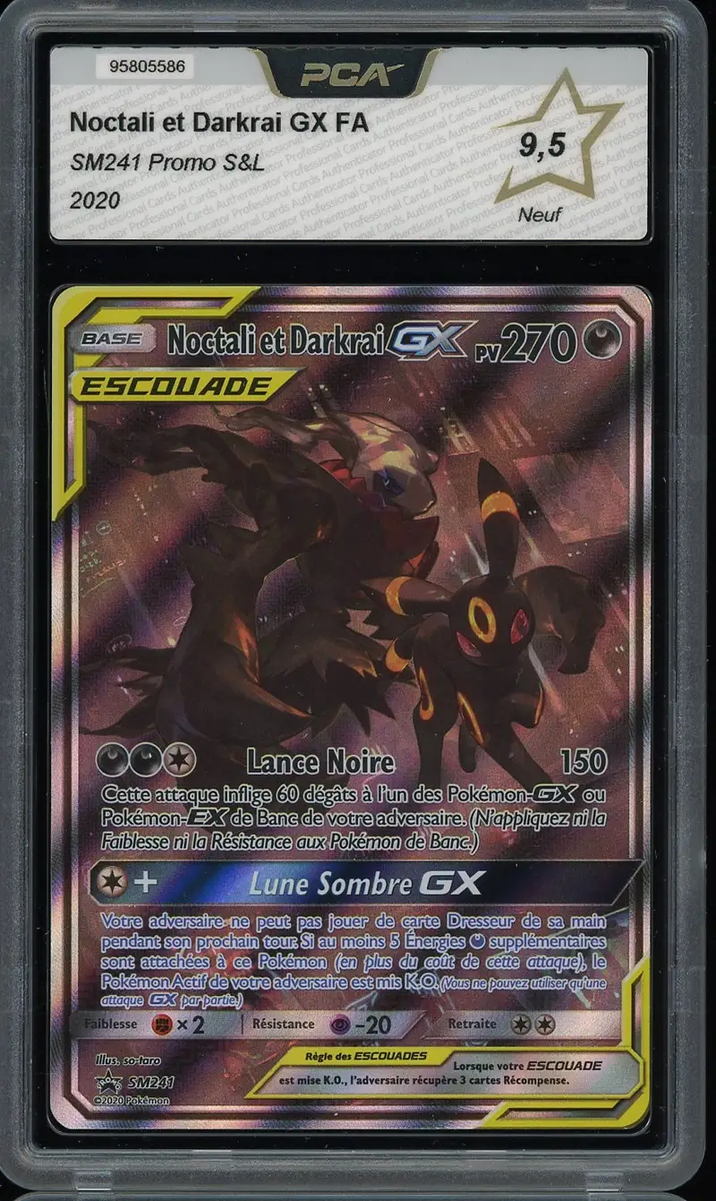 PCA 9.5 Noctali et Darkrai Gx