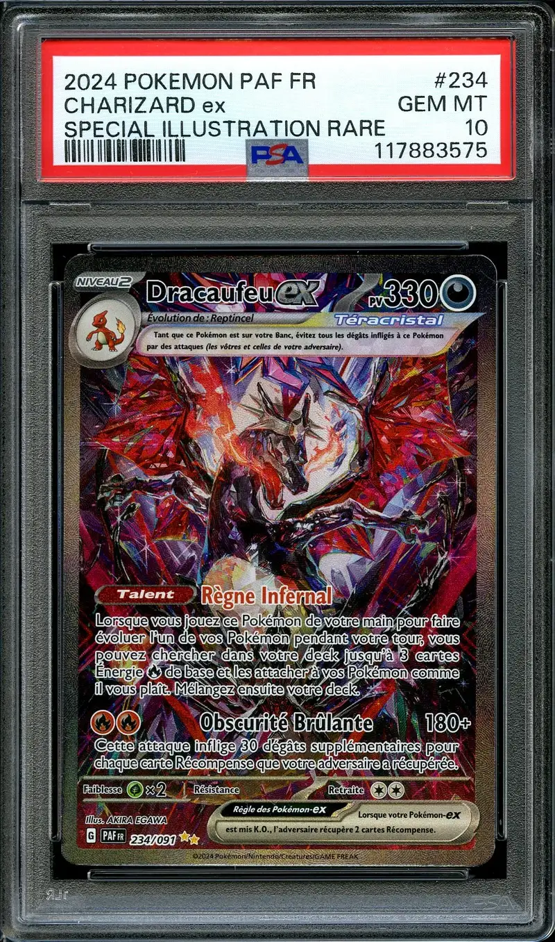 PSA 10 Dracaufeu Ex