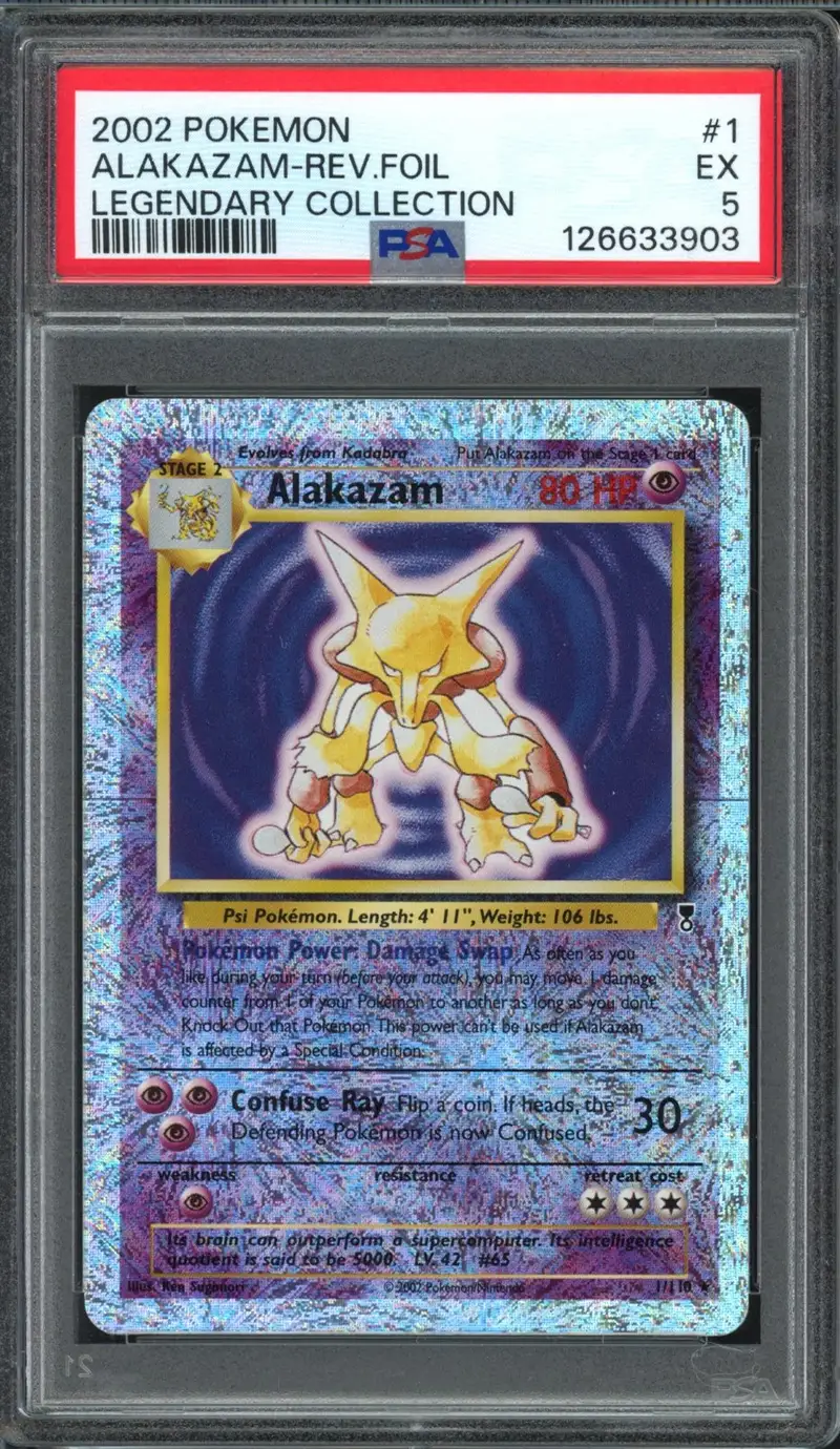 PSA EX 5 Alakazam Reverse