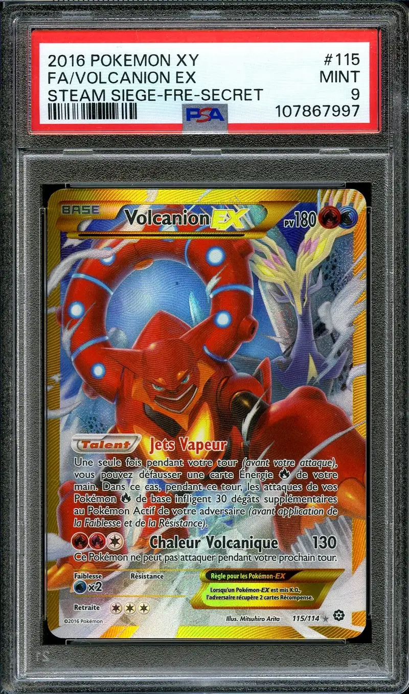 PSA 9 Volcanion Ex