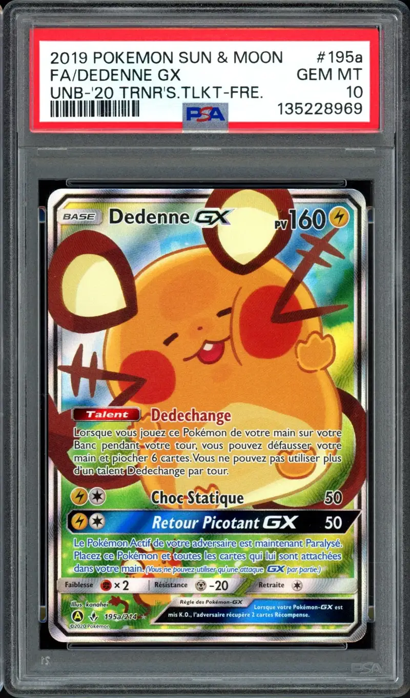 PSA 10 Dedenne Gx
