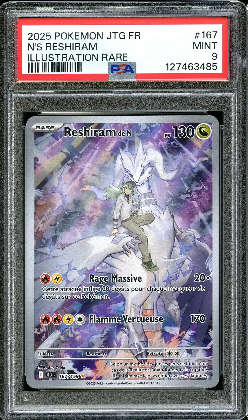 PSA 9 Reshiram de N