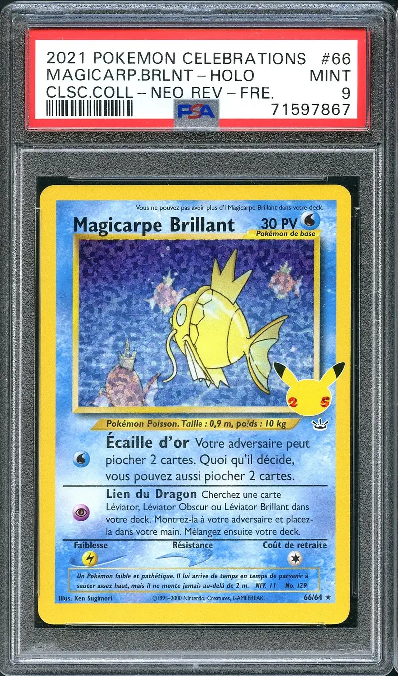 PSA 9 Magicarpe Brillant