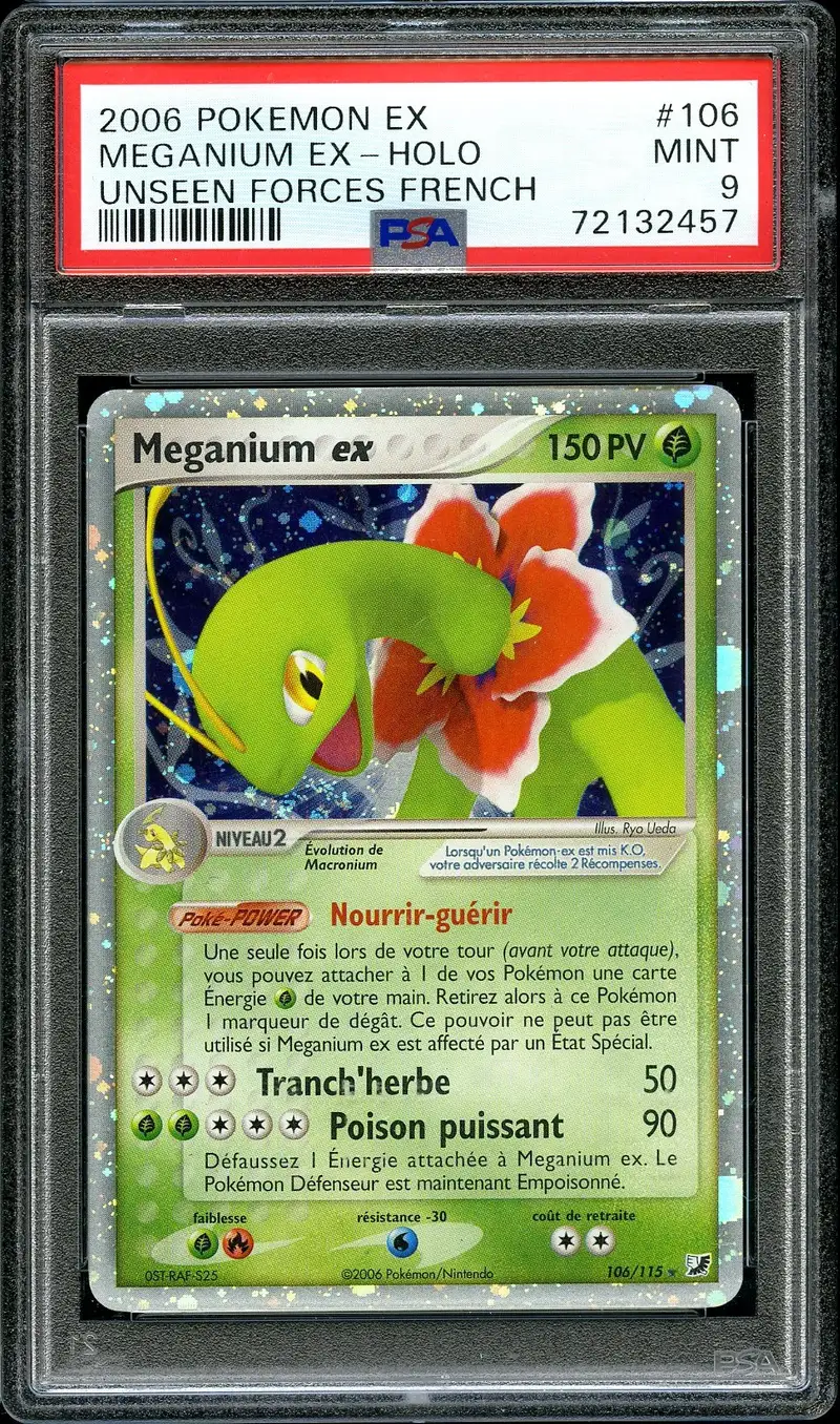 PSA 9 Meganium Ex