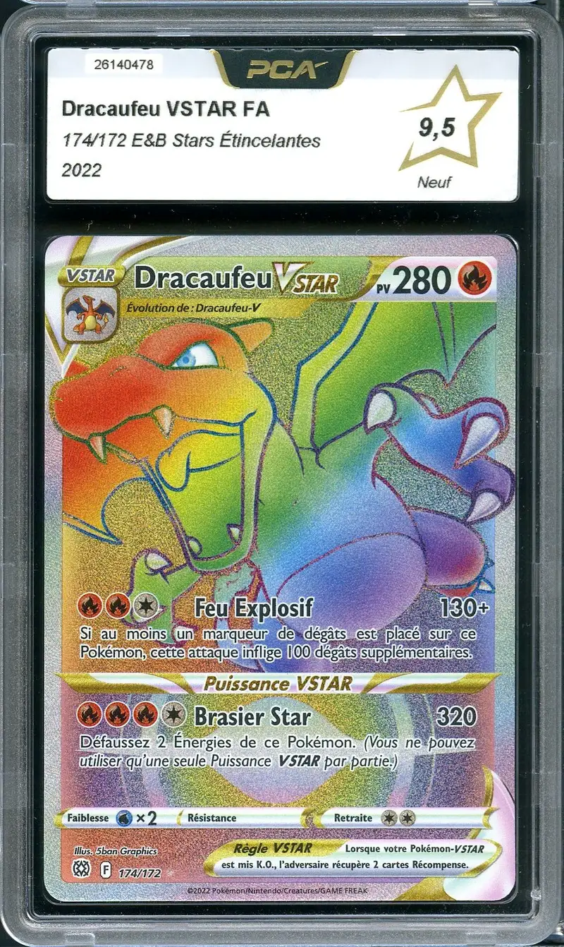 PCA 9.5 Dracaufeu VStar Rainbow