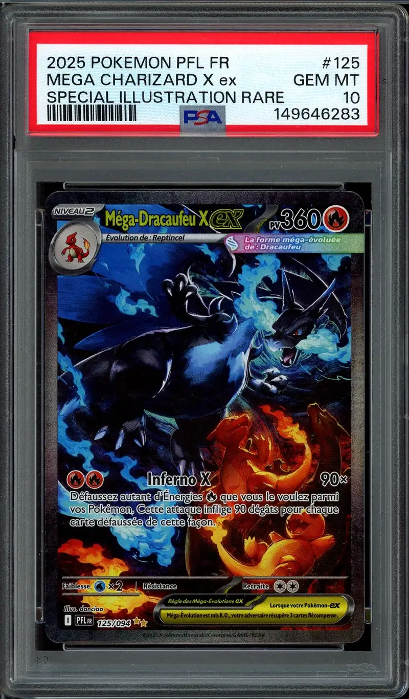 PSA 10 Méga-Dracaufeu X Ex