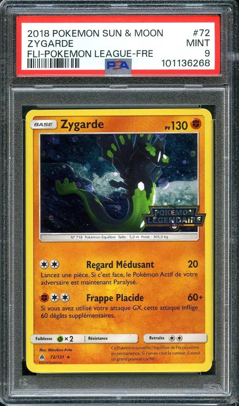 PSA 9 Zygarde Stamped