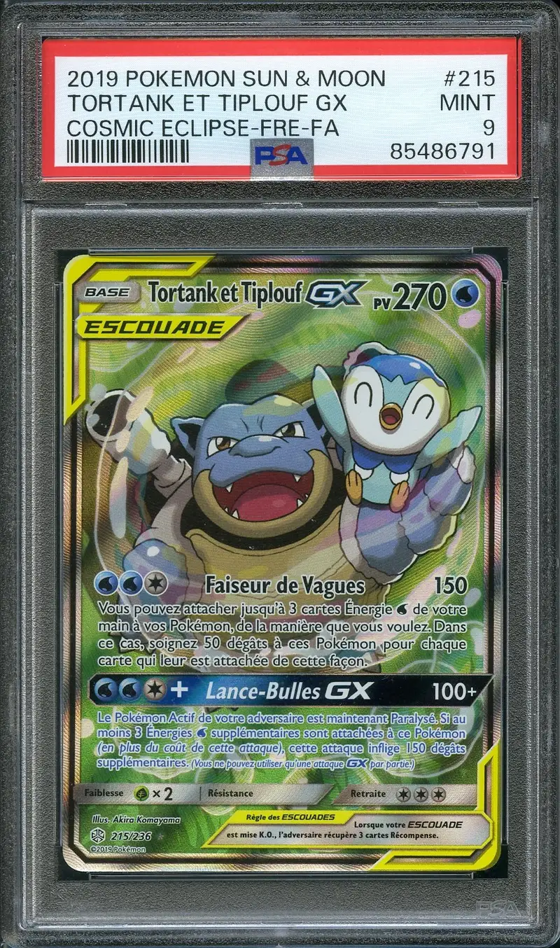 PSA 9 Tortank et Tiplouf Gx