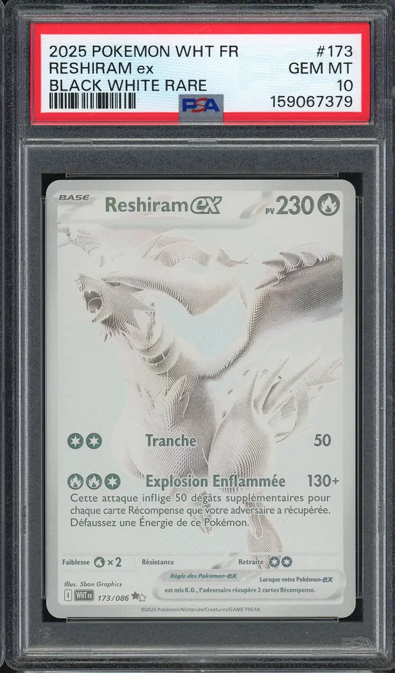 PSA 10 Reshiram Ex