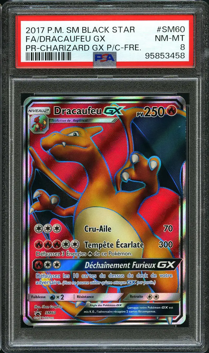 PSA 8 Dracaufeu Gx