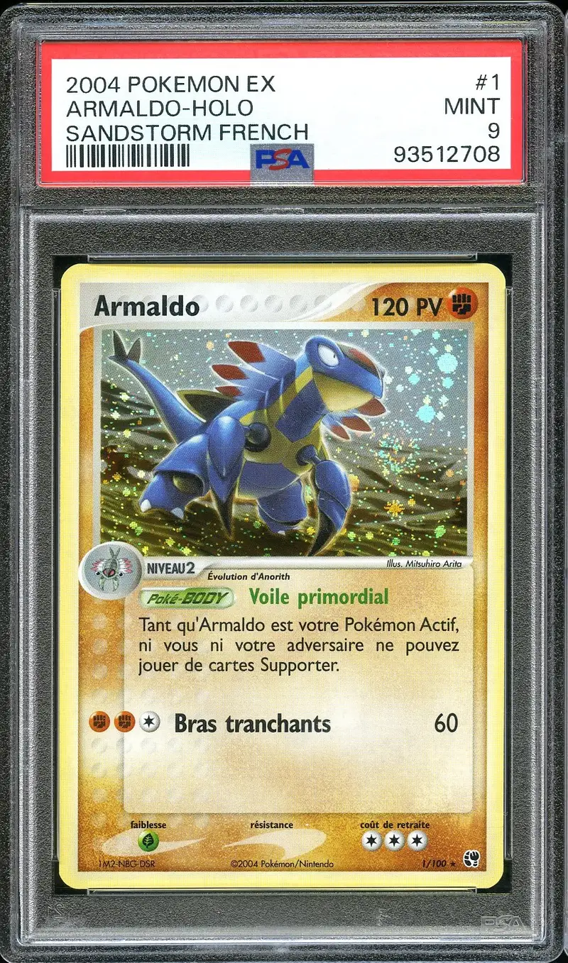 PSA 9 Armaldo Holo