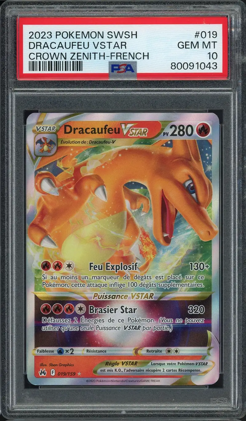 PSA 10 Dracaufeu VStar