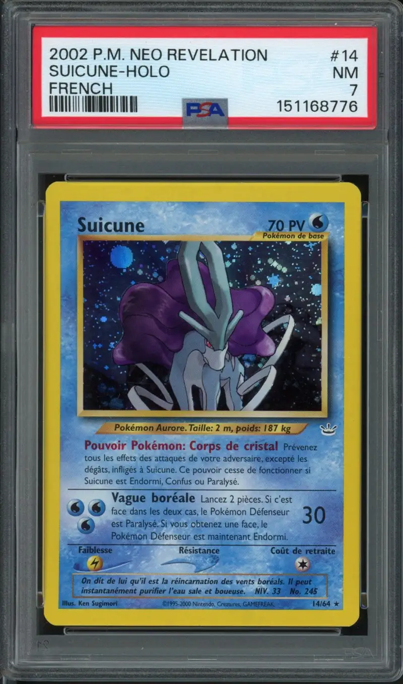 PSA 7 Suicune Holo