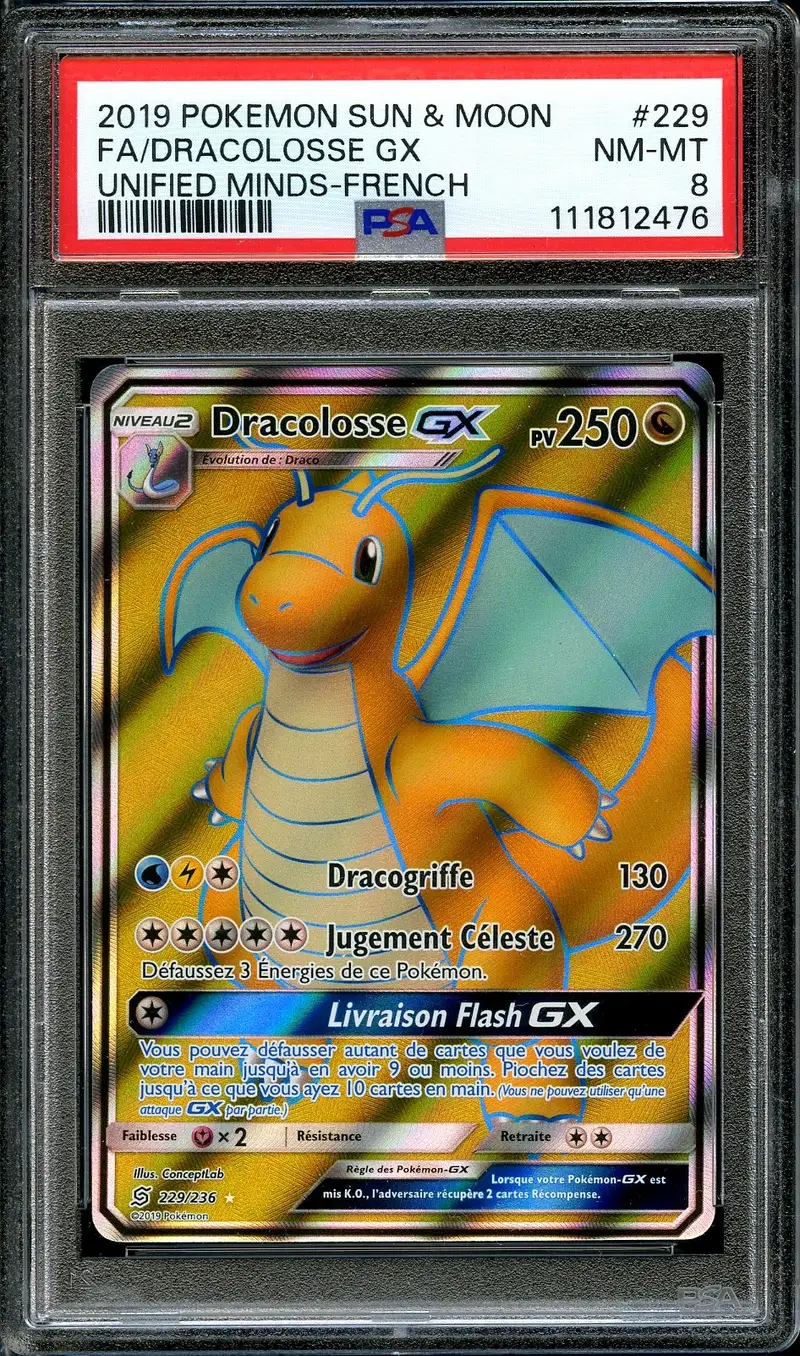 PSA 8 Dracolosse Gx