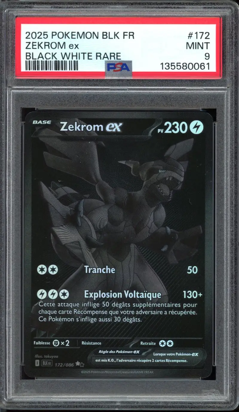 PSA 9 Zekrom Ex