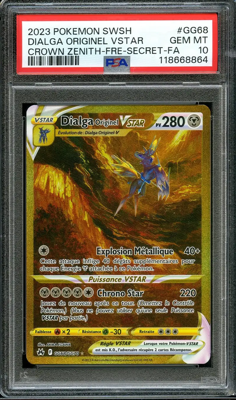 PSA 10 Dialga Originel VStar Gold