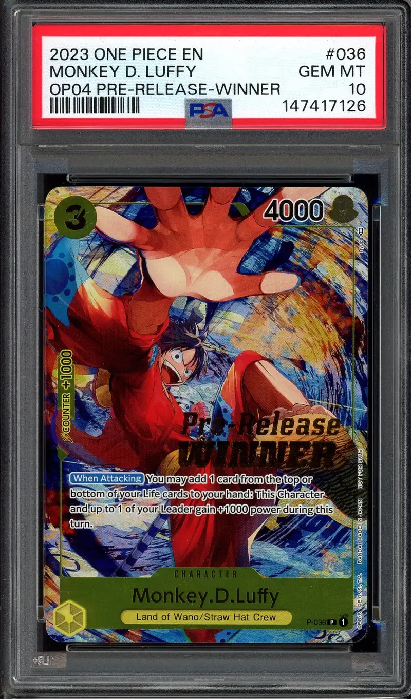 PSA 10 Monkey D. Luffy