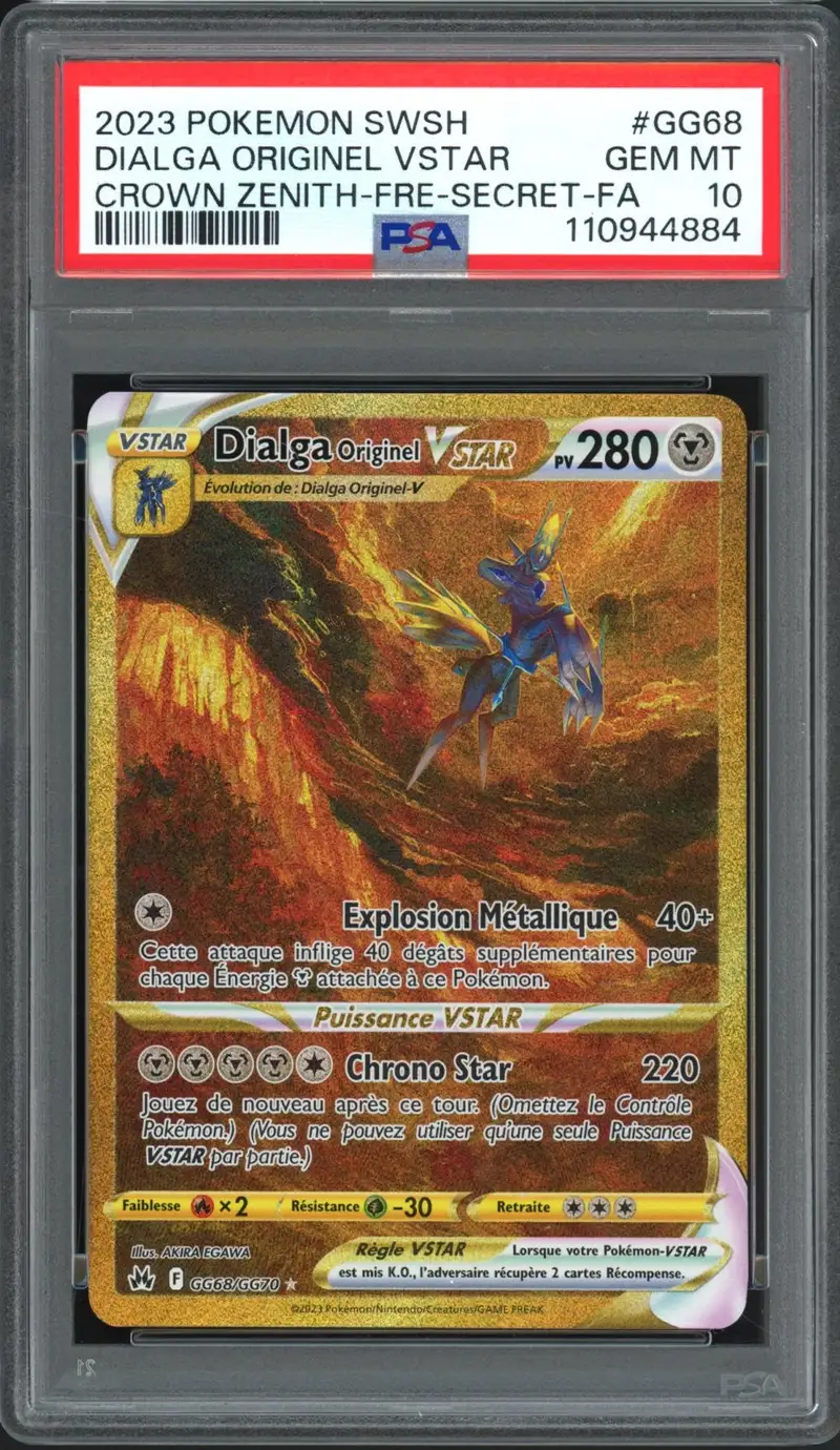 PSA 10 Dialga Originel VStar Gold