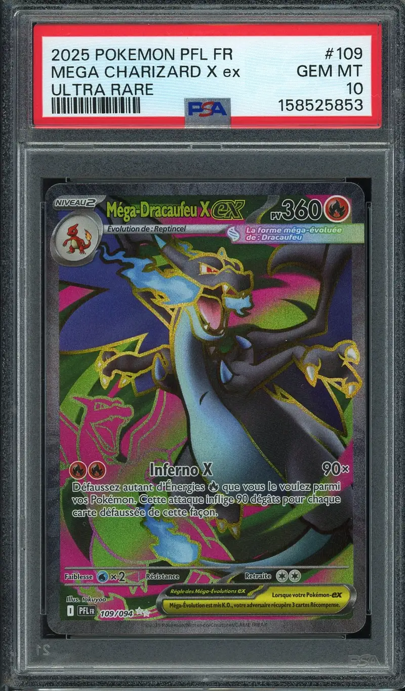 PSA 10 Méga-Dracaufeu X Ex
