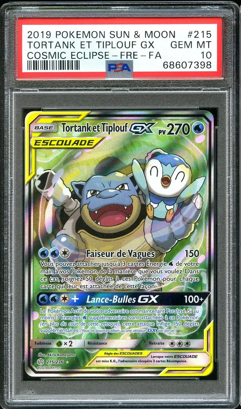 PSA 10 Tortank et Tiplouf Gx